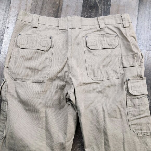 Mens Duluth Trading Fire Hose Pant size 42x30 Canvas Heavy Duty Cargo Pants - Picture 3 of 11